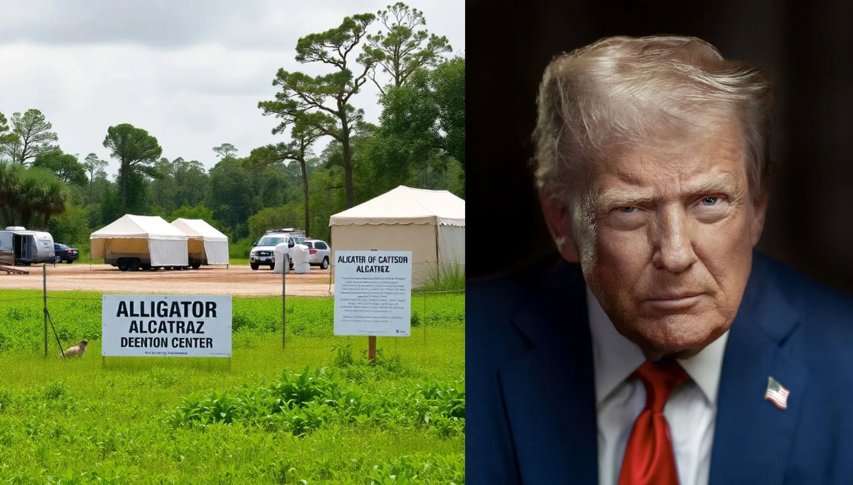 Trump Florida’da ‘Alligator Alcatraz’ Gözaltı Merkezini Açtı - Trump, Florida’da yasadışı göçmenlerin barındırılıp sınır dışı edileceği ‘Alligator Alcatraz’ gözaltı merkezinin açılışını yaptı.