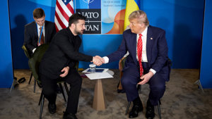 Zelenskyy Thanks Trump for U.S. Ukraine Support at NATO Summit