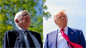 Trump: Bernie ist die beste Option der Demokraten - Bei einer Rallye in Michigan nennt Trump Bernie Sanders 'ziemlich scharf' und den einzigen ernstzunehmenden Demokraten.