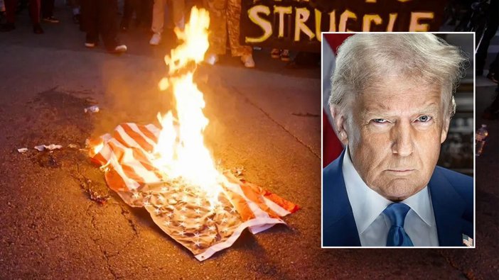 Trump’tan Bayrak Yakanlara Hapis Çağrısı