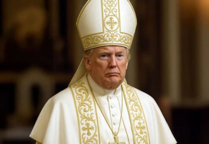 Trump Says Catholics Loved AI Pope Image - Trump defends AI-generated Pope image, dismissing backlash as media-driven and claiming Catholic support.